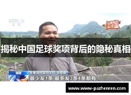 揭秘中国足球奖项背后的隐秘真相